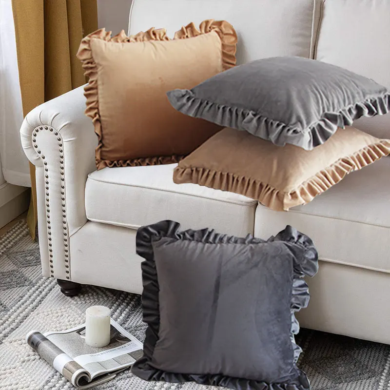 Solid Color Dutch Fleece Frill Pillow Cover Cushion Home Bedhead Sofa Cushion Cover
Solid Color Dutch Fleece Frill Pillow Cover Cushion Home Bedhead Sofa Cushion Cover