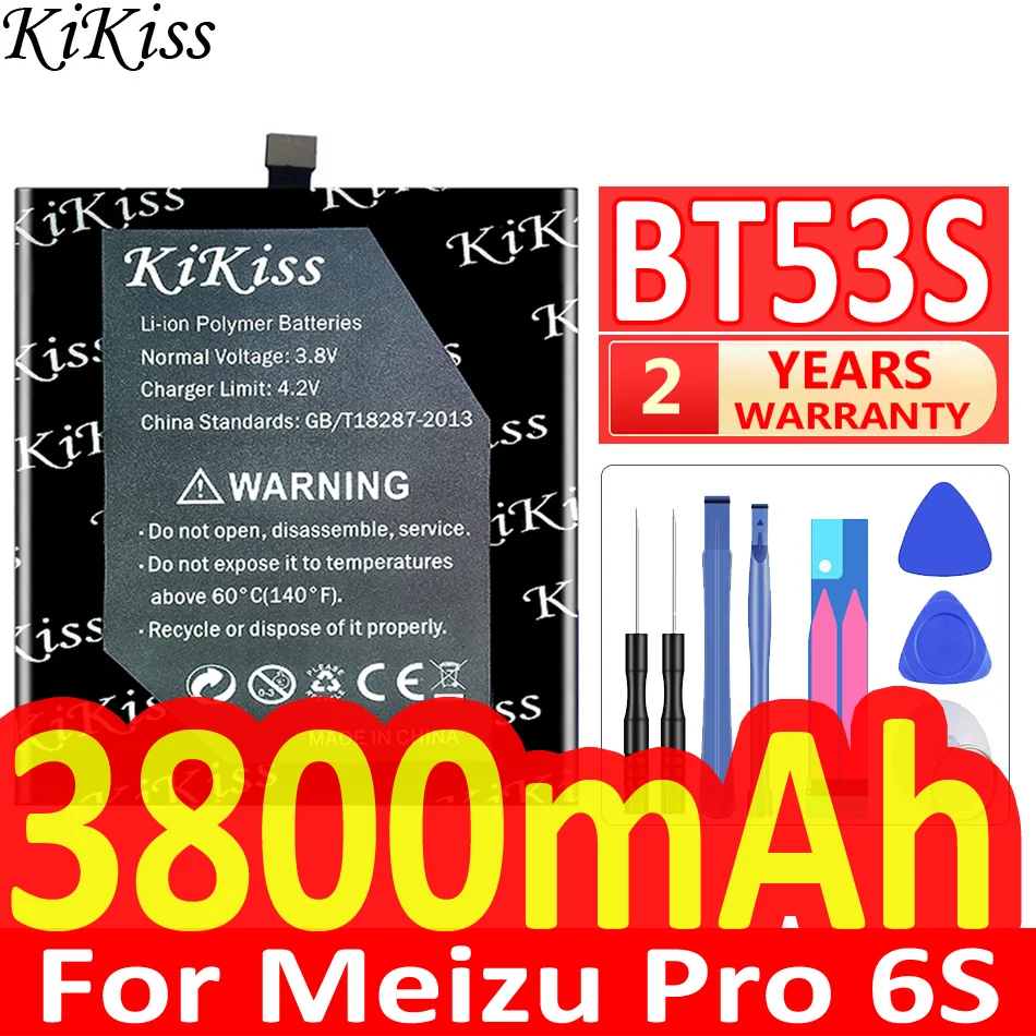 Мощная батарея 3800 мАч KiKiss BT53S для Meizu PRO 6/Pro 6s PRO6s, фотоаккумулятор для телефона + Бесплатные инструменты
Мощная батарея 3800 мАч KiKiss BT53S для Meizu PRO 6/Pro 6s PRO6s, фотоаккумулятор для телефона + Бесплатные инструменты