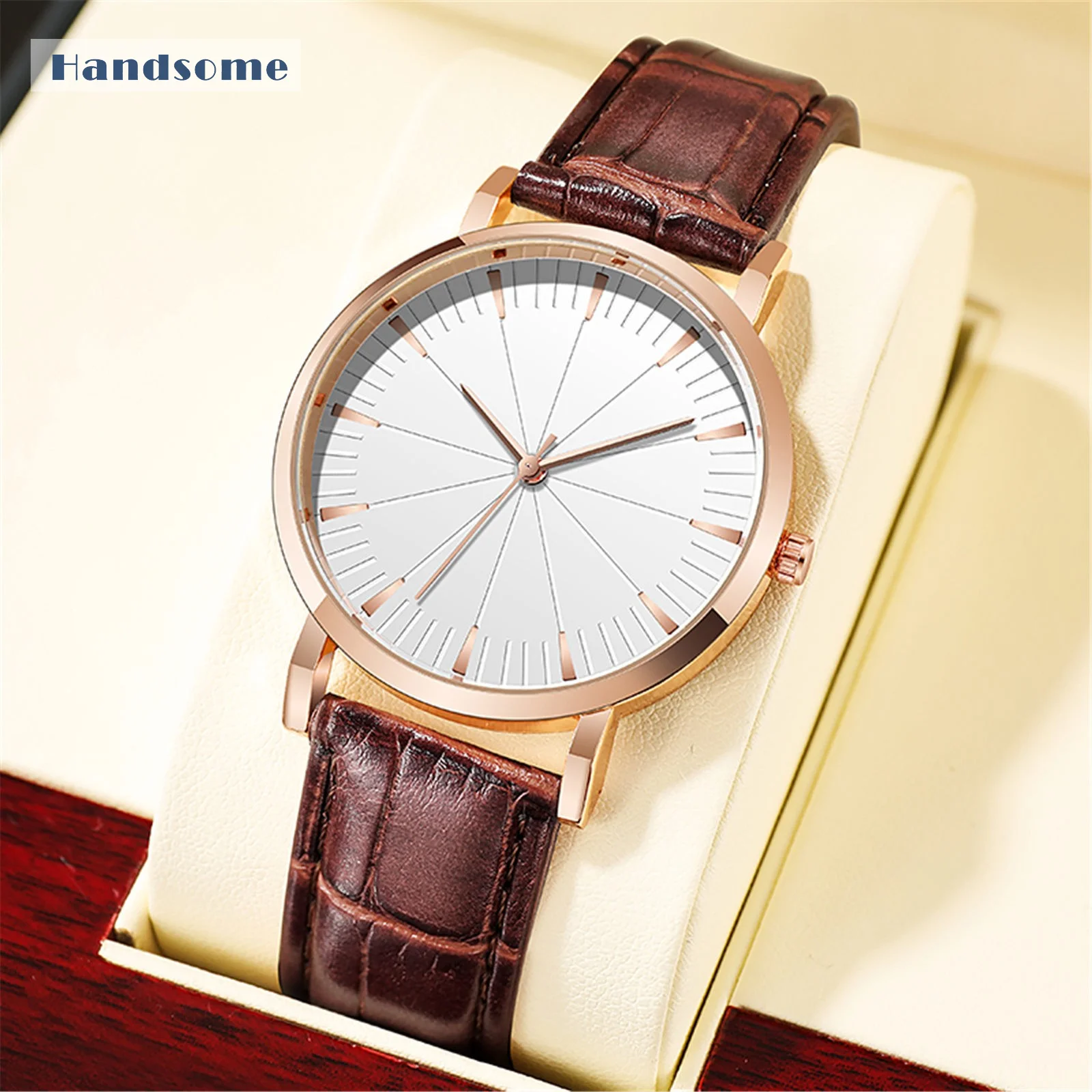 High Quality Men's casual fashion belt men's quartz watch Leather Band Business Quartz Mirror Male Watch Round Clock Elegant
High Quality Men's casual fashion belt men's quartz watch Leather Band Business Quartz Mirror Male Watch Round Clock Elegant