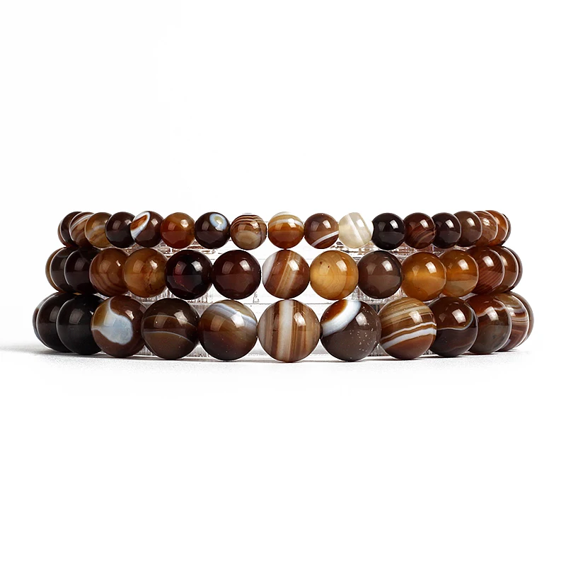 Natural Brown Striped Agates Bracelets Women 6/8/10/12mm Crystal Quartzs Stone Reiki Energy Bracelets Men New Charm Yoga Jewelry
Natural Brown Striped Agates Bracelets Women 6/8/10/12mm Crystal Quartzs Stone Reiki Energy Bracelets Men New Charm Yoga Jewelry