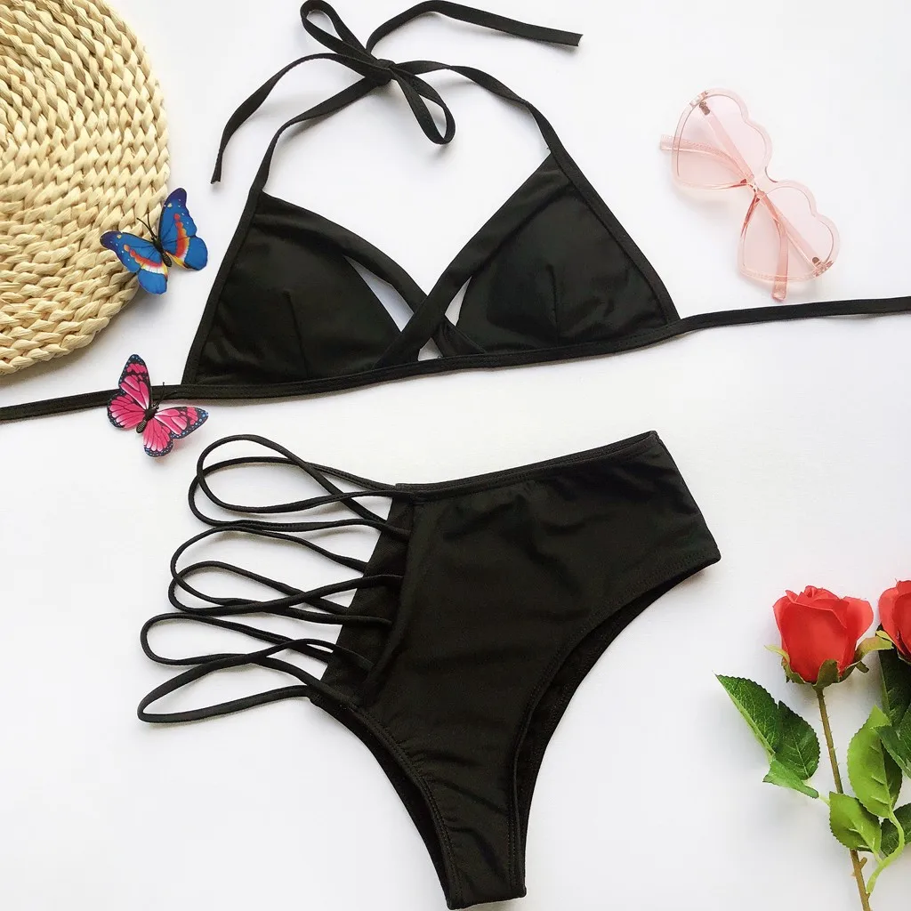 New Black Asymmetrical Swimsuit Female High Waist Hollow Bikini Swimwear Women Two Piece Bikini Set Bandage Lace Up Bathing Suit
New Black Asymmetrical Swimsuit Female High Waist Hollow Bikini Swimwear Women Two Piece Bikini Set Bandage Lace Up Bathing Suit