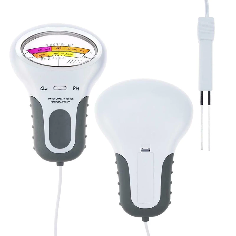 New 2021 2 In 1 Chlorine Meter PH Tester Tester Water Quality Tester CL2 Measuring Swimming Pool Aquarium Drinking Water
New 2021 2 In 1 Chlorine Meter PH Tester Tester Water Quality Tester CL2 Measuring Swimming Pool Aquarium Drinking Water