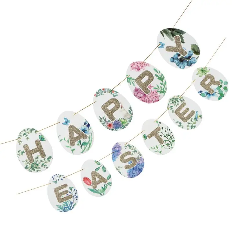 1 Set Happy Easter Paper Banner Easter Party Banner Easter Hanging Decor Easter Day Accessories
1 Set Happy Easter Paper Banner Easter Party Banner Easter Hanging Decor Easter Day Accessories