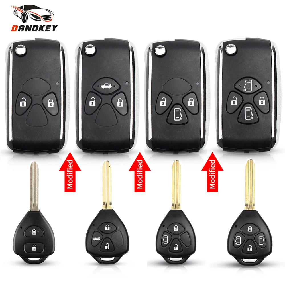 Dandkey 10pcs 2/3/4 Buttons Modified Flip Remote Car Key Shell Case For Toyota Corolla RAV4 Camry Avlon 2009 Yaris 2010 Camry
Dandkey 10pcs 2/3/4 Buttons Modified Flip Remote Car Key Shell Case For Toyota Corolla RAV4 Camry Avlon 2009 Yaris 2010 Camry
