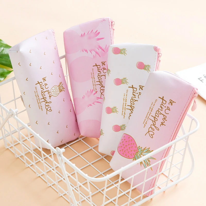 Kawaii PU Leather Pencil Bag Cartoon Fresh Fruits Pineapple Zipper Pencil Case for Kid Girl Student Stationery School Supplies
Kawaii PU Leather Pencil Bag Cartoon Fresh Fruits Pineapple Zipper Pencil Case for Kid Girl Student Stationery School Supplies