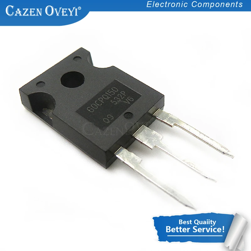 5 шт./лот 60CPQ150 CPQ150 150V TO-247 в наличии 
5 шт./лот 60CPQ150 CPQ150 150V TO-247 в наличии