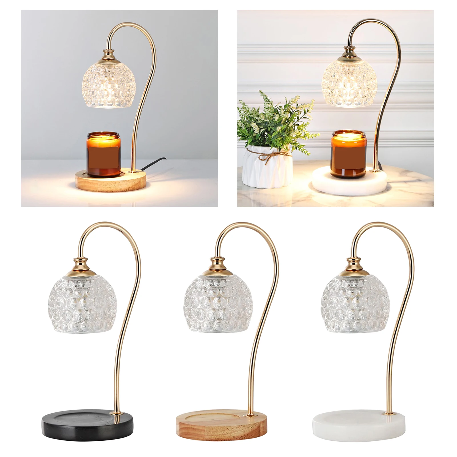 Candle Warmer Lamp, Modern Candle Wax Melting Lamp Crystal Tabletop Light Aroma Diffuser Aromatherapy Lamp Home Decor EU Plug
Candle Warmer Lamp, Modern Candle Wax Melting Lamp Crystal Tabletop Light Aroma Diffuser Aromatherapy Lamp Home Decor EU Plug