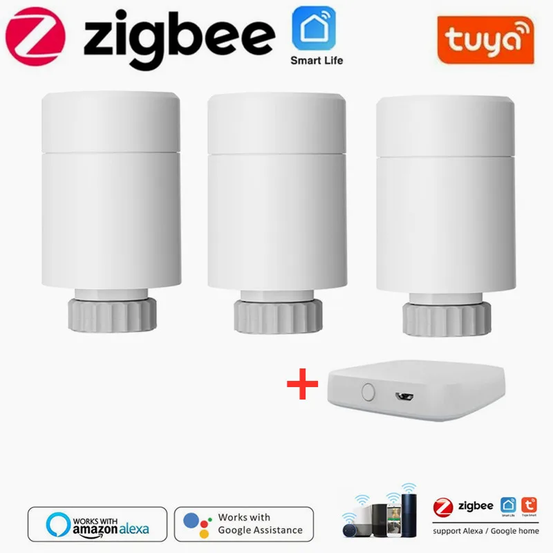 Smart WIFI Thermostatic Radiator Valve Actuator ZigBee3.0 Programmable Temperature Controller Alexa Tuya Google Assistant
Smart WIFI Thermostatic Radiator Valve Actuator ZigBee3.0 Programmable Temperature Controller Alexa Tuya Google Assistant