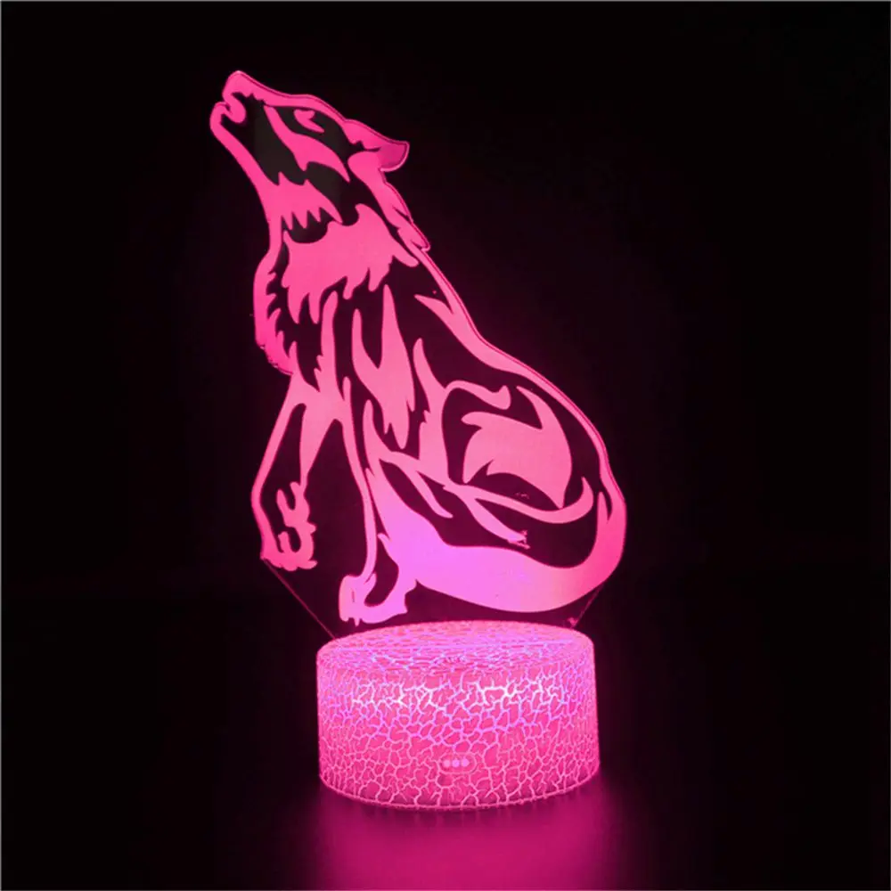Animal wolf 3D touch remote control abstract lantern children Christmas birthday gift baby sleeping table decoration night light
Animal wolf 3D touch remote control abstract lantern children Christmas birthday gift baby sleeping table decoration night light