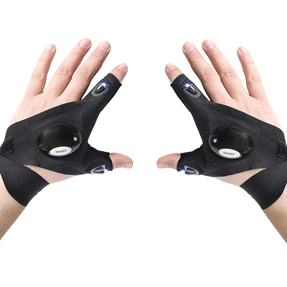 Night Waterproof Fishing Glove Work Gloves with High Bright LED Light Electrical Work Repair Tools Half Finger Breathable Gloves
Night Waterproof Fishing Glove Work Gloves with High Bright LED Light Electrical Work Repair Tools Half Finger Breathable Gloves