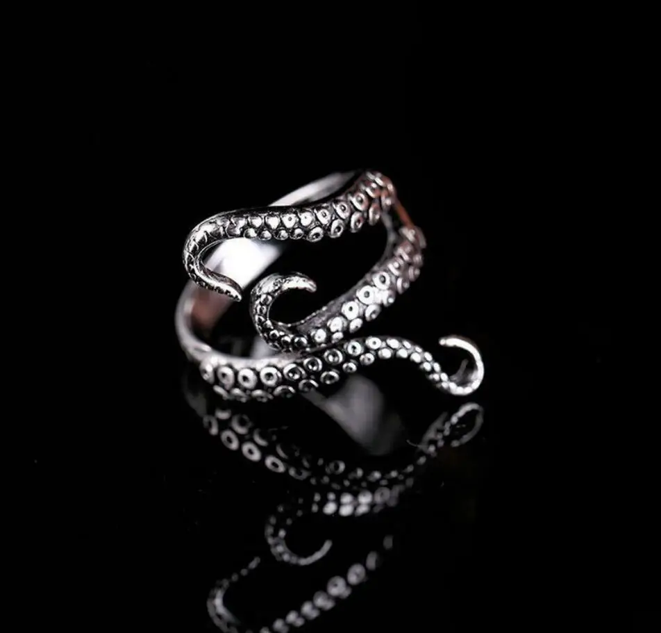 Punk Personality Men's Octopus Claw Ring Men's Exquisite Animal Ring Stainless Steel Open Ring Fashion Jewelry
Punk Personality Men's Octopus Claw Ring Men's Exquisite Animal Ring Stainless Steel Open Ring Fashion Jewelry