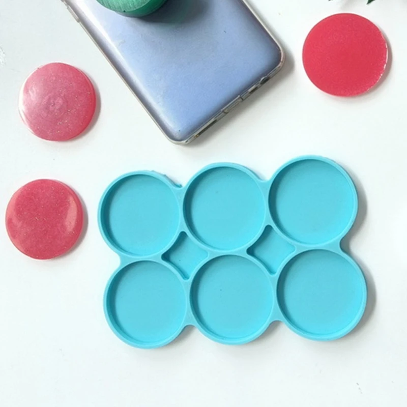 6-Cavity Silicone Large Round Molds Disc Resin Coaster Molds 6 Pack Circle Molds Multipurpose Non-Stick DIY Molds for Cake Bun
6-Cavity Silicone Large Round Molds Disc Resin Coaster Molds 6 Pack Circle Molds Multipurpose Non-Stick DIY Molds for Cake Bun