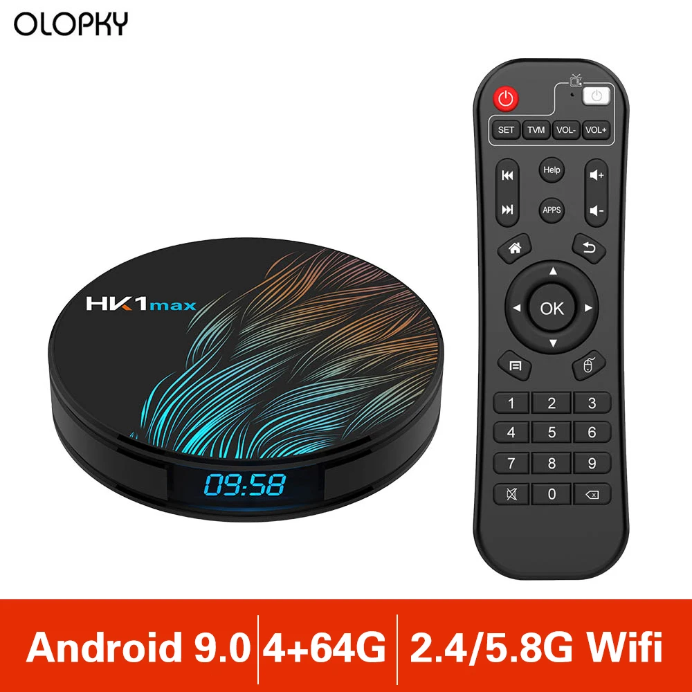 4 Гб 64 Smart TV Box Android 9 0 RK3318 четырехъядерный 2 4G/5G Wifi BT 4K медиаплеер 1080P Full HD HK1 Max