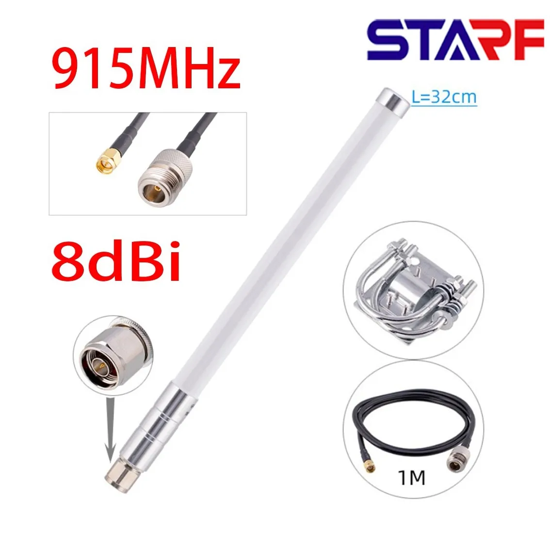Шлюз LoRa 8dBi дальнего действия 915 МГц 868 МГц антенна для Helium RAK Hotspot HNT Miner наружная Водонепроницаемая антенна из стекловолокна
Шлюз LoRa 8dBi дальнего действия 915 МГц 868 МГц антенна для Helium RAK Hotspot HNT Miner наружная Водонепроницаемая антенна из стекловолокна