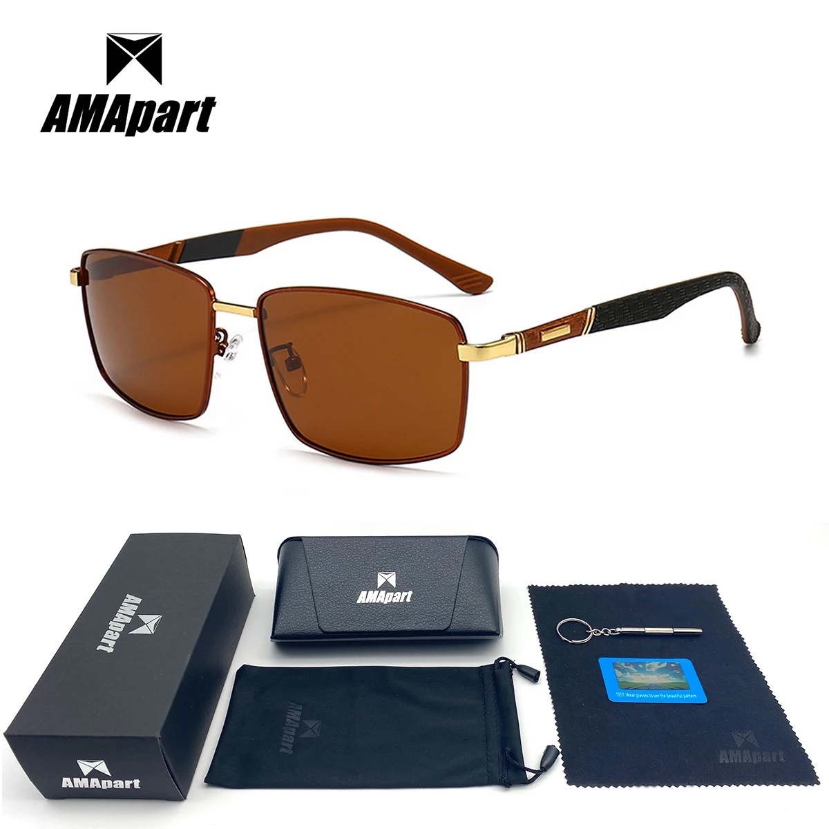 AMApart High Quality Polarized Sunglasses For Men Driving Fishing Sports Outdoors UV400 Protection Anti-Glare
AMApart High Quality Polarized Sunglasses For Men Driving Fishing Sports Outdoors UV400 Protection Anti-Glare