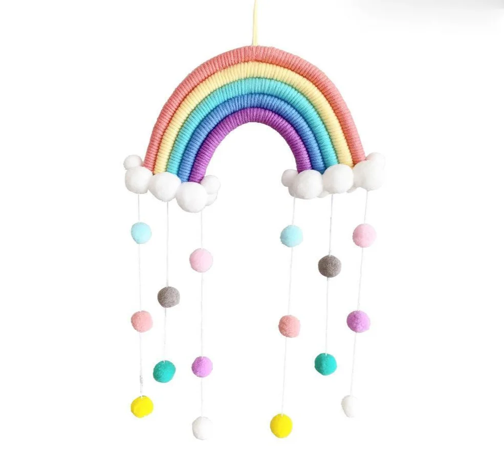 Home Decoration Nordic Style Children's Room Decoration Pendants Woven Clouds Rainbow Ornaments Wall Ornaments Pendants
Home Decoration Nordic Style Children's Room Decoration Pendants Woven Clouds Rainbow Ornaments Wall Ornaments Pendants