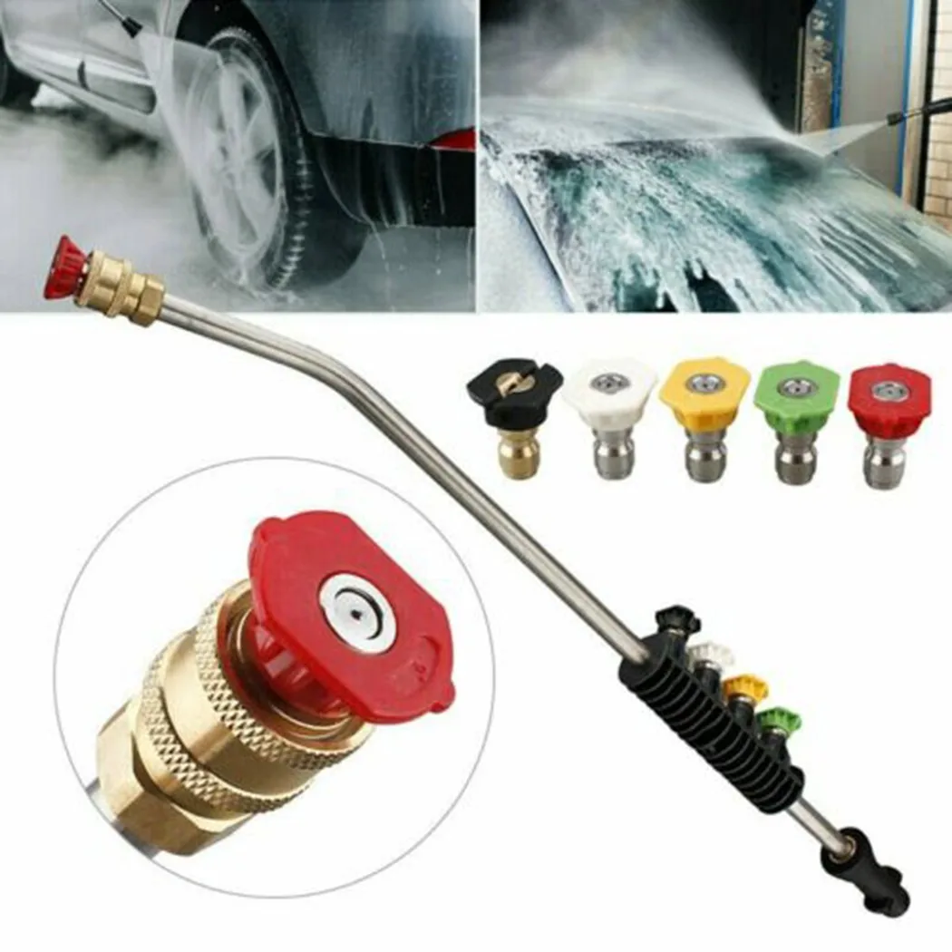 Pressure Washer Gun Lance Spray Wand + 5 Nozzle Tips For Karcher K1 K2 K3 K4 -K7 Garden Hoses High Pressure Cleaners
Pressure Washer Gun Lance Spray Wand + 5 Nozzle Tips For Karcher K1 K2 K3 K4 -K7 Garden Hoses High Pressure Cleaners
