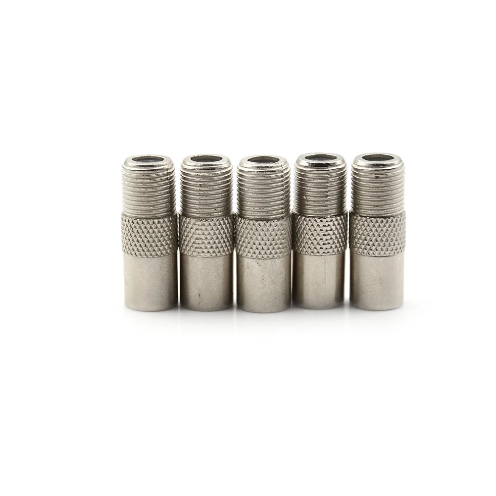 5PC/lot Coaxial Coax RF Adapter Connectors TV PAL Male Plug to "F" Female Silver Female F to Male Plug Adapter Wholesale
5PC/lot Coaxial Coax RF Adapter Connectors TV PAL Male Plug to "F" Female Silver Female F to Male Plug Adapter Wholesale
