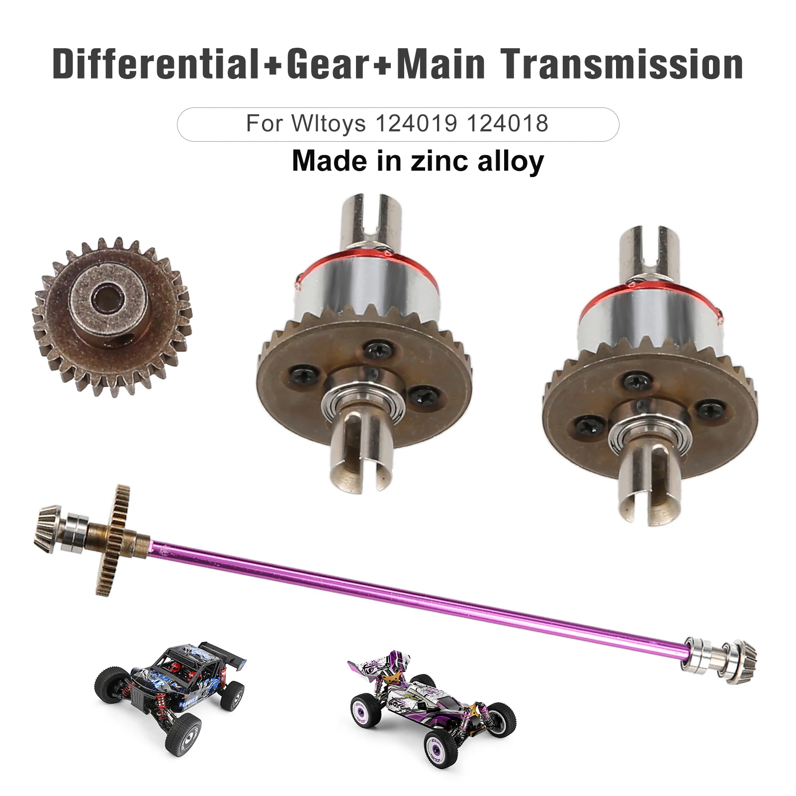 Metal Differential Gear Main Transmission for Wltoys 124019 124018 1/12 RC Car RC Parts accessories
Metal Differential Gear Main Transmission for Wltoys 124019 124018 1/12 RC Car RC Parts accessories