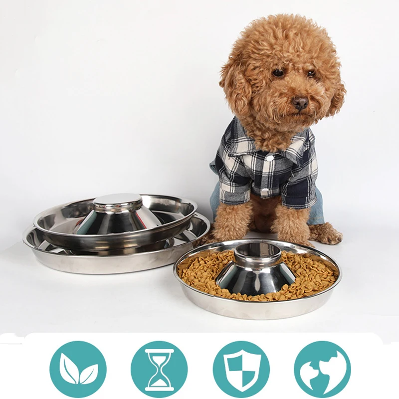 Slow Dog Bowl Dogs Feedding Bowls Cat Slow Feeder Dish Stainless Steel Pet Slow Bowl Potrabal Eating Puppy Food Plate Slow Bowls
Slow Dog Bowl Dogs Feedding Bowls Cat Slow Feeder Dish Stainless Steel Pet Slow Bowl Potrabal Eating Puppy Food Plate Slow Bowls
