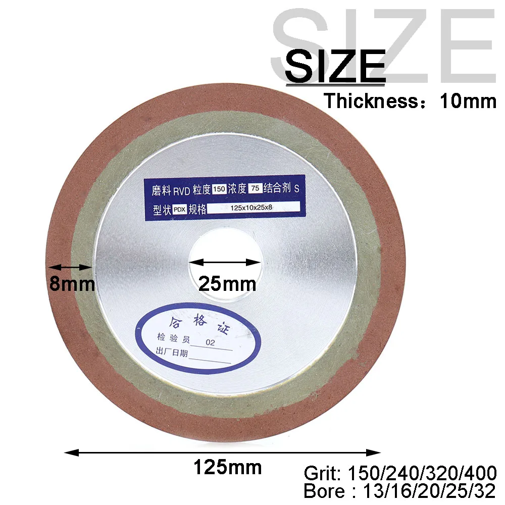 5'' Resin Diamond Grinding Wheel Disc 150/240/320/400 Grit Abrasive Metal Stone Cutter Grinder 1Pc
5'' Resin Diamond Grinding Wheel Disc 150/240/320/400 Grit Abrasive Metal Stone Cutter Grinder 1Pc