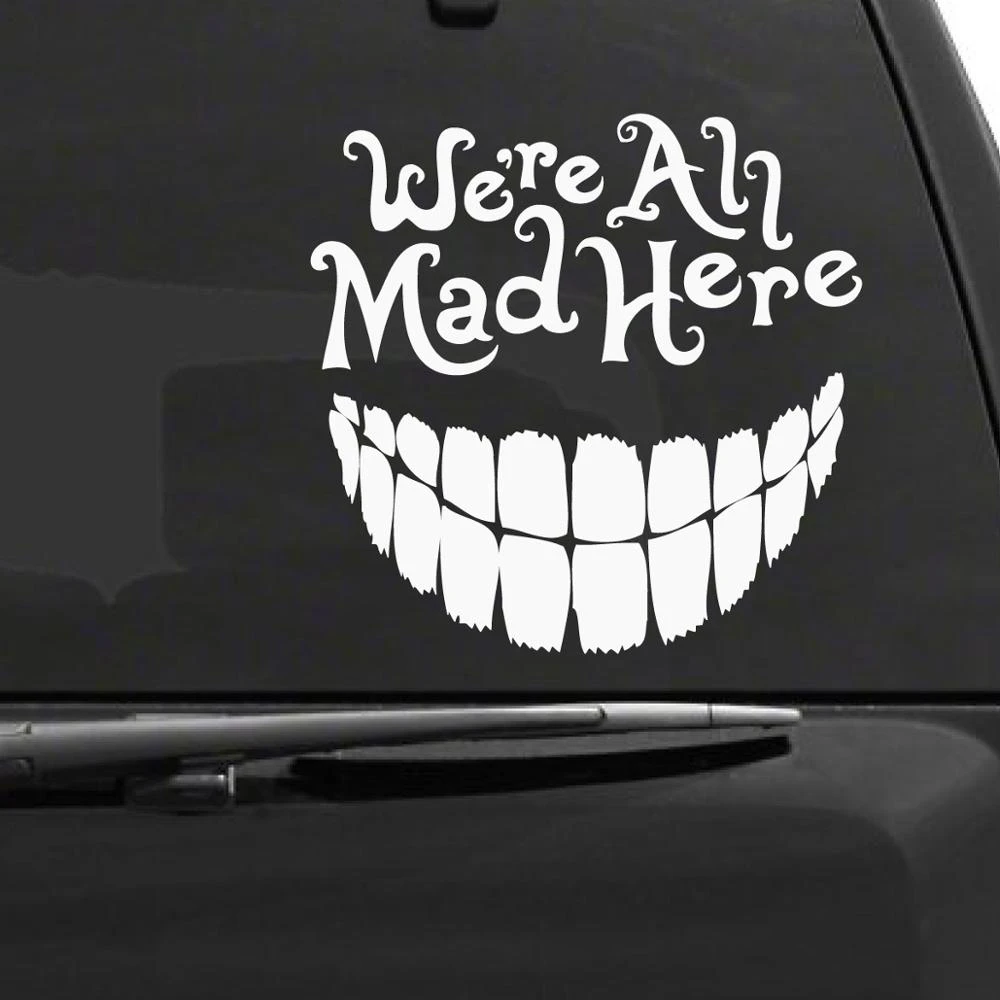 Car Sticker Alice In Wonderland Cheshire Cat Decal Sun Protection Waterproof Cover Scratch Decal PVC, 15cm * 15cm 
Car Sticker Alice In Wonderland Cheshire Cat Decal Sun Protection Waterproof Cover Scratch Decal PVC, 15cm * 15cm