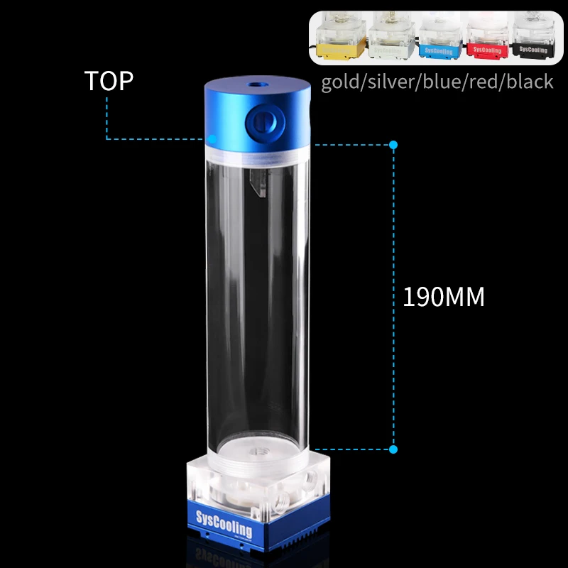 190MM Computer cooling pc water cooler RGB light aura pump water tank PWM speed control head 4 meters flow 500L. 
190MM Computer cooling pc water cooler RGB light aura pump water tank PWM speed control head 4 meters flow 500L.