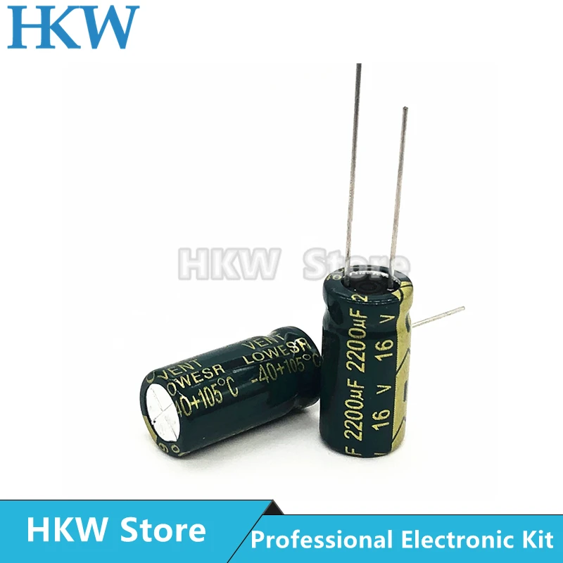 10pcs/lot 2200UF 16V 10*20mm High Frequency Low ESR / Impedance Aluminum Electrolytic Capacitor 2200uf16V 10X20 20%
10pcs/lot 2200UF 16V 10*20mm High Frequency Low ESR / Impedance Aluminum Electrolytic Capacitor 2200uf16V 10X20 20%