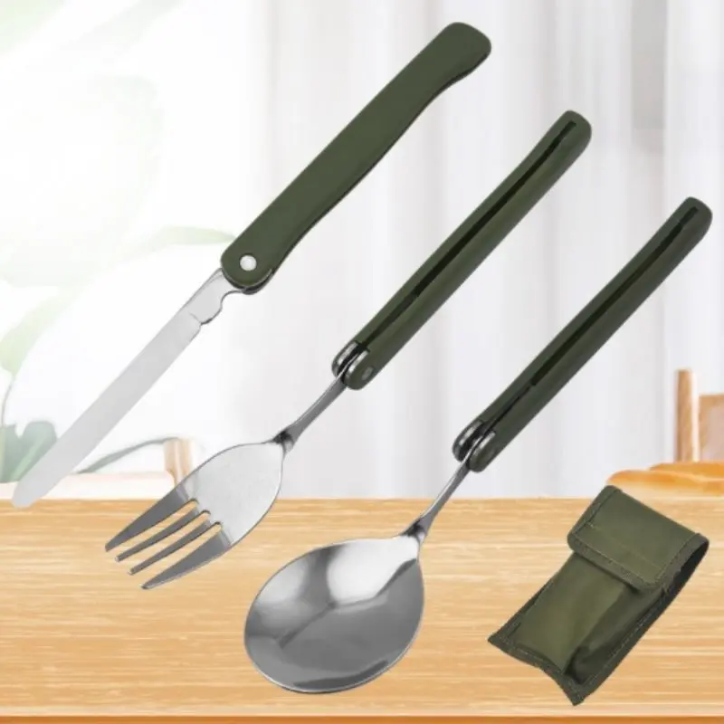 Stainless Steel Portable Mini Tableware Set Outdoor Tool Folding Cutlery Set With Spoon Fork Knives For Camping Outdoor Picnic
Stainless Steel Portable Mini Tableware Set Outdoor Tool Folding Cutlery Set With Spoon Fork Knives For Camping Outdoor Picnic