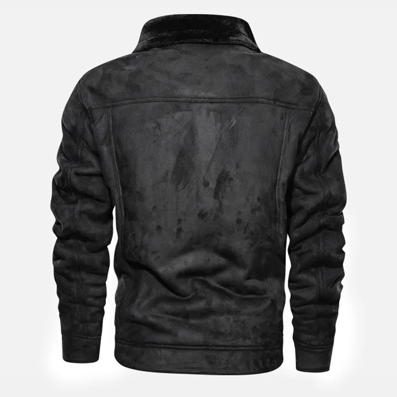 New Winter Men's Fur Leather Jacket Coat Male Retro Suede Streetwear Thicken Leather Bomber Jacket Men Brand Biker Jacket AYH01
New Winter Men's Fur Leather Jacket Coat Male Retro Suede Streetwear Thicken Leather Bomber Jacket Men Brand Biker Jacket AYH01