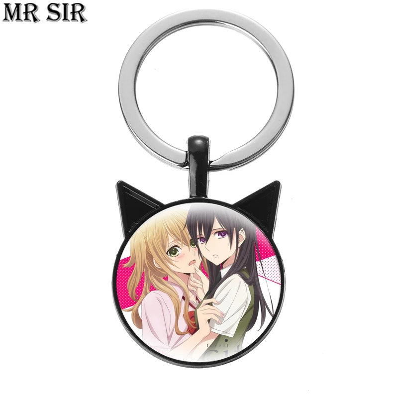 Citrus Aihara Yuzu Anime Keychain Boys Girls Aihara Mei Cosplay Key Chain Ear Base Cabochon Glass Pendant Cartoon Figure Keyring
Citrus Aihara Yuzu Anime Keychain Boys Girls Aihara Mei Cosplay Key Chain Ear Base Cabochon Glass Pendant Cartoon Figure Keyring