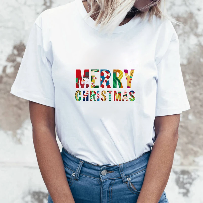 New Arrival Best Chirstmas Gift Women T Shirt Fashion Casual Female Top Funny Ladies Short Sleeve Round Neck Fashion T-shirt 
New Arrival Best Chirstmas Gift Women T Shirt Fashion Casual Female Top Funny Ladies Short Sleeve Round Neck Fashion T-shirt