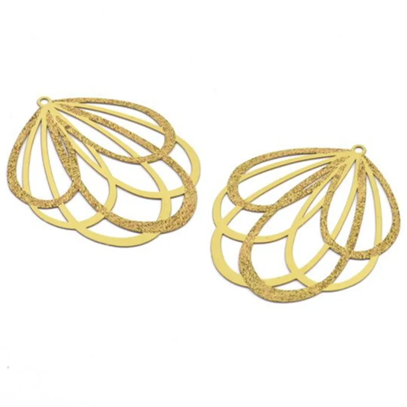 6pc raw brass Drop Connectors.charm Necklace (Nickel Free and Lead Free). (47x38mm) E543
6pc raw brass Drop Connectors.charm Necklace (Nickel Free and Lead Free). (47x38mm) E543