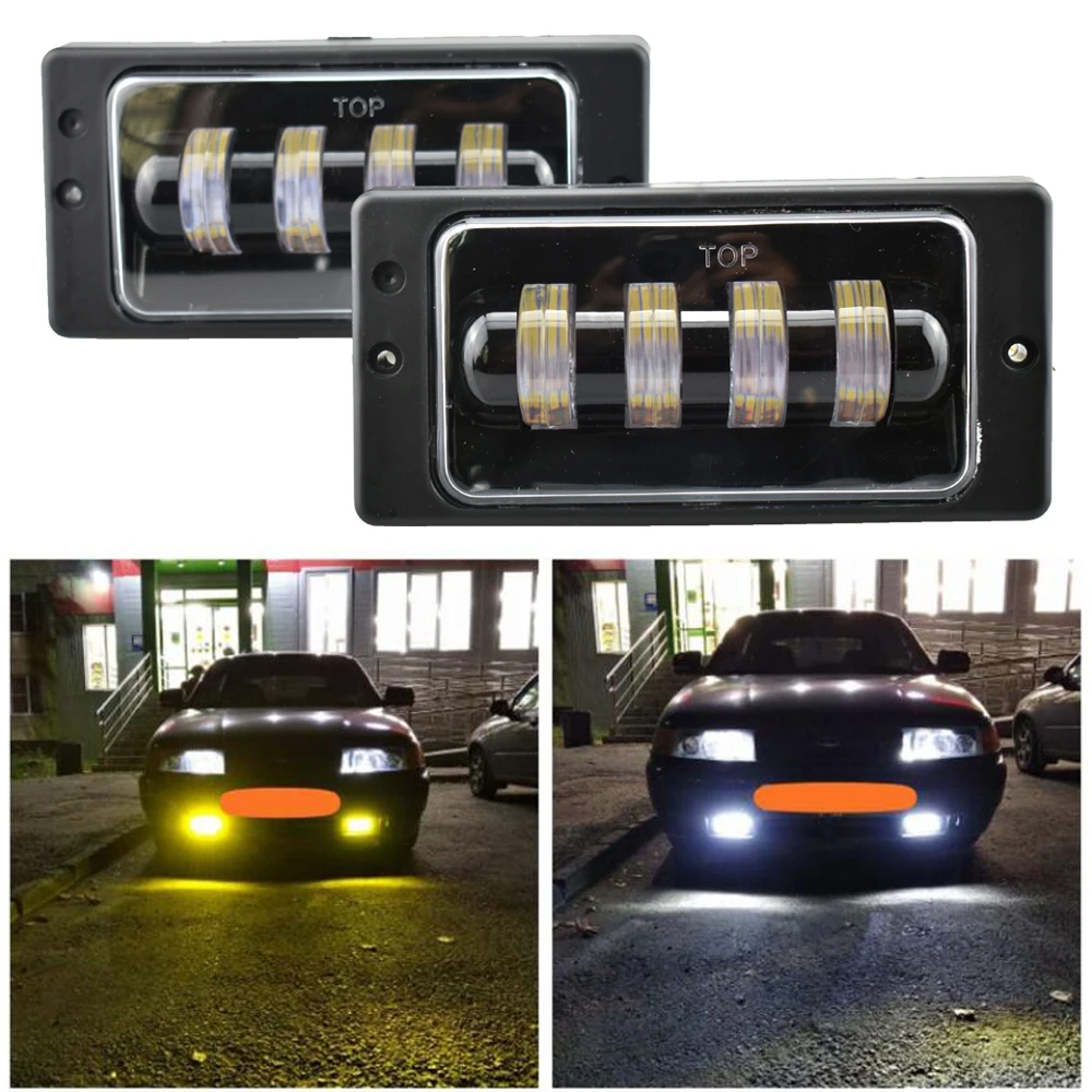 2pcs for Vaz 2114 van LED DRL Driving Lights White amber Angel Eyes Fog Lamp For Lada 2110 -2117 for Kamaz for Niva Chevrolet
2pcs for Vaz 2114 van LED DRL Driving Lights White amber Angel Eyes Fog Lamp For Lada 2110 -2117 for Kamaz for Niva Chevrolet