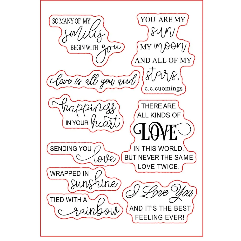 Send you love words Transparent clear stamp for DIY Scrapbooking/Card Making/Kids Christmas Fun Decoration Supplies
Send you love words Transparent clear stamp for DIY Scrapbooking/Card Making/Kids Christmas Fun Decoration Supplies