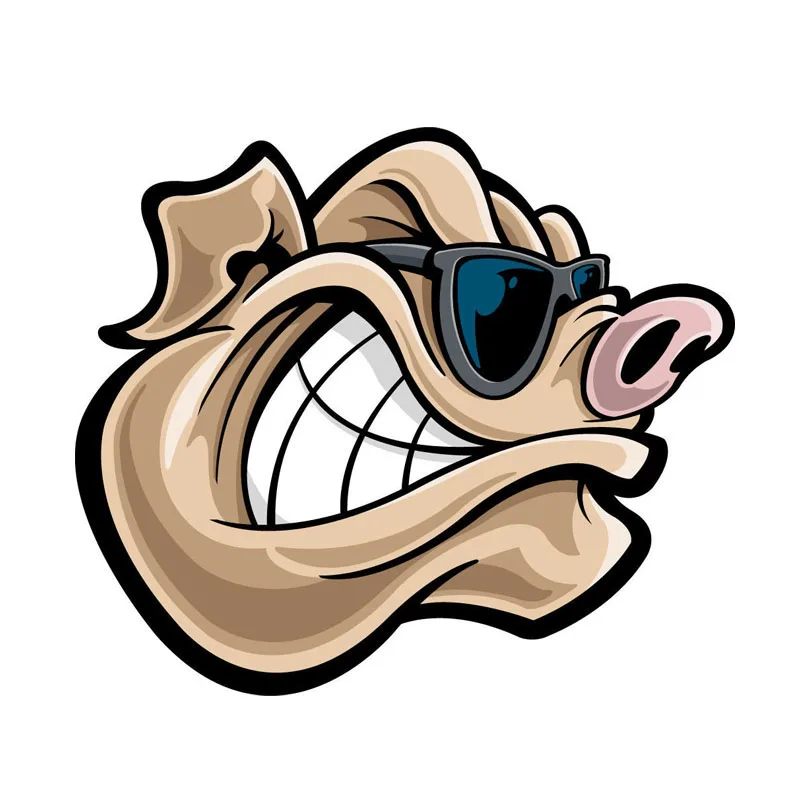 Funny Cartoon Car Sticker Pig Head Wearing Glasses Body Accessories Vinyl Decals Waterproof Scratch-Proof Sticker PVC 15*13cm
Funny Cartoon Car Sticker Pig Head Wearing Glasses Body Accessories Vinyl Decals Waterproof Scratch-Proof Sticker PVC 15*13cm