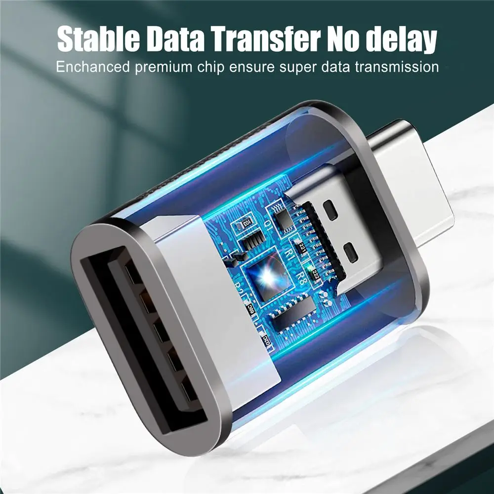 Кабель Type-C папа-USB мама из сплава с Type C на USB 30 переходник OTG для Macbook iPad Xiaomi Samsung Huawei