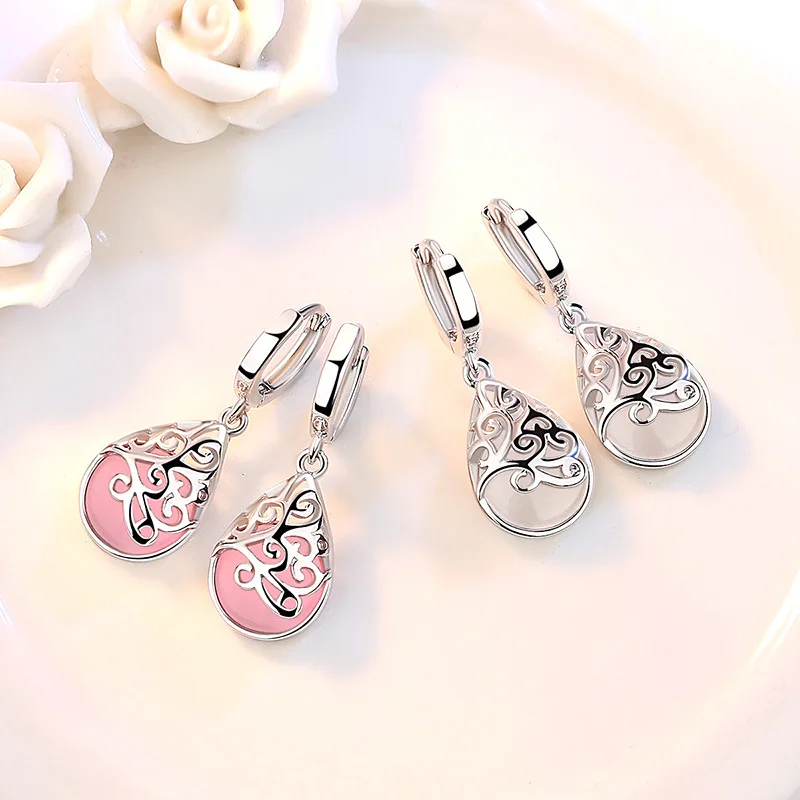 925 Sterling Silver Hypoallergenic Moonlight Opal Tears Totem Stud Earring for Women Girl Jewelry Brincos pendientes eh1049
925 Sterling Silver Hypoallergenic Moonlight Opal Tears Totem Stud Earring for Women Girl Jewelry Brincos pendientes eh1049