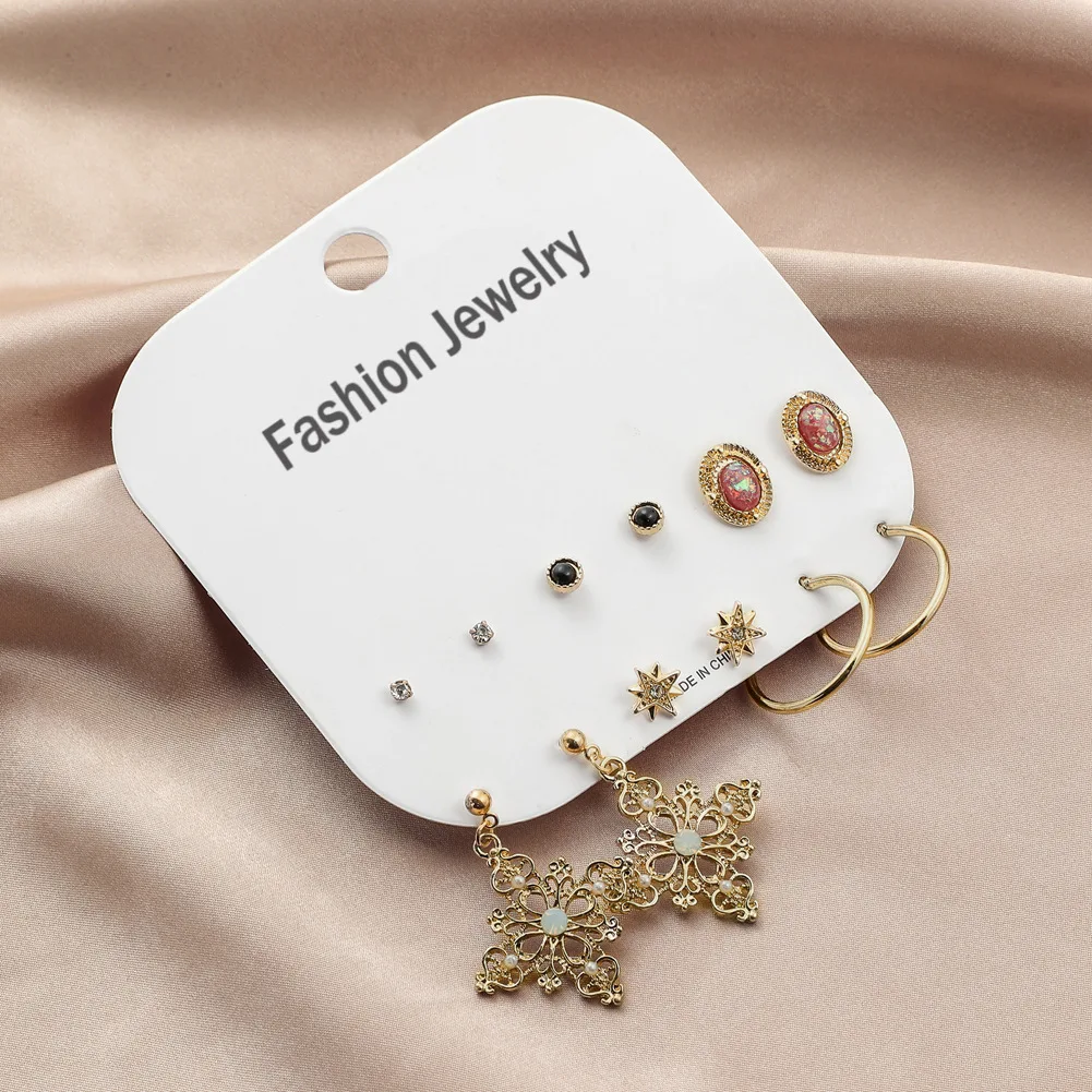 2021 6PCS Bohemian Minimalist Mixed Small Earrings Set Simple Geometric Stud Earrings for Women Girls Tiny Ear Studs Pendientes
2021 6PCS Bohemian Minimalist Mixed Small Earrings Set Simple Geometric Stud Earrings for Women Girls Tiny Ear Studs Pendientes