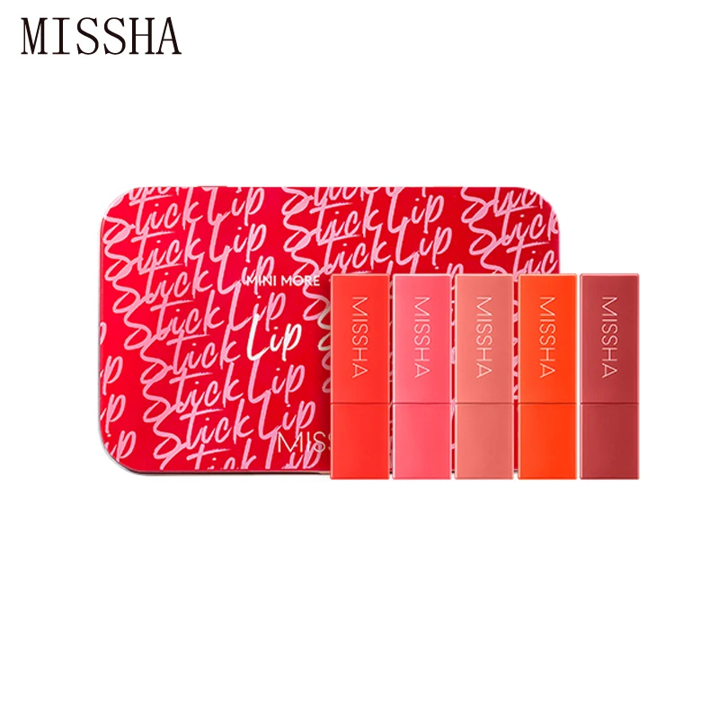 Набор губ MISSHA More, 5 цветов, увлажняющая, водостойкая, не сухая, бархатная, без прилипания, тинт для макияжа, корейская косметика
Набор губ MISSHA More, 5 цветов, увлажняющая, водостойкая, не сухая, бархатная, без прилипания, тинт для макияжа, корейская косметика