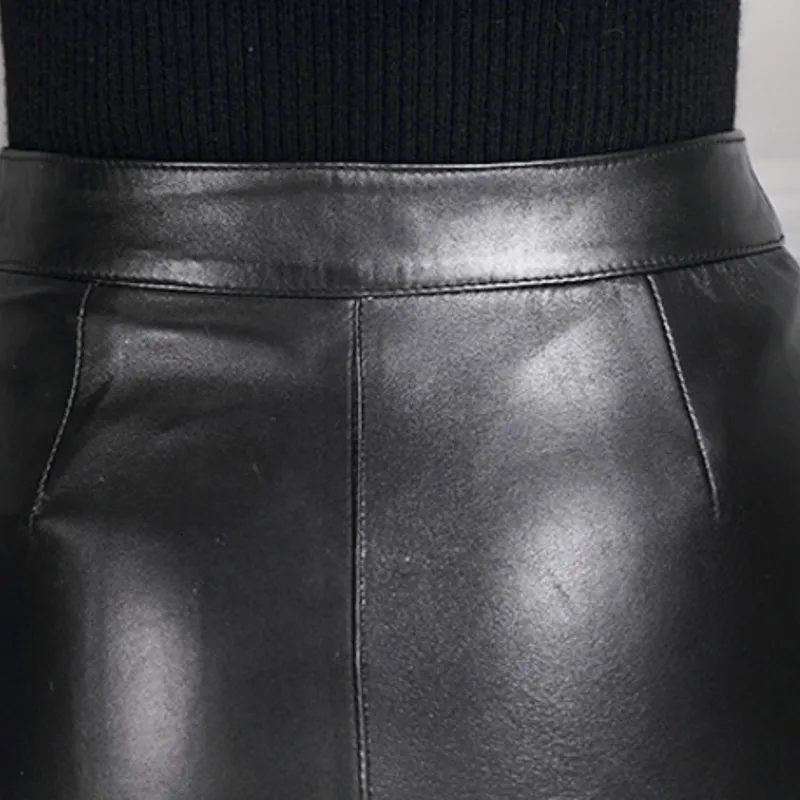 Streetwear Women Sexy Zipper Split Short Leather Skirts High Waist Black Real Leather Mini Skirts Club Wear A-Line Wrap Skirts
Streetwear Women Sexy Zipper Split Short Leather Skirts High Waist Black Real Leather Mini Skirts Club Wear A-Line Wrap Skirts