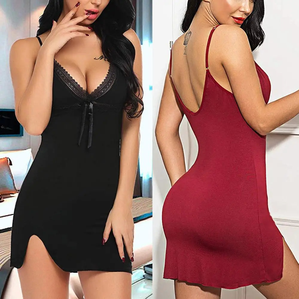 Fashion New 2020 Women Cotton Sleepwear V-Neck Chemise Nightgown Lace Lingerie Full Slip Dress ladies solid color wire free 50**
Fashion New 2020 Women Cotton Sleepwear V-Neck Chemise Nightgown Lace Lingerie Full Slip Dress ladies solid color wire free 50**
