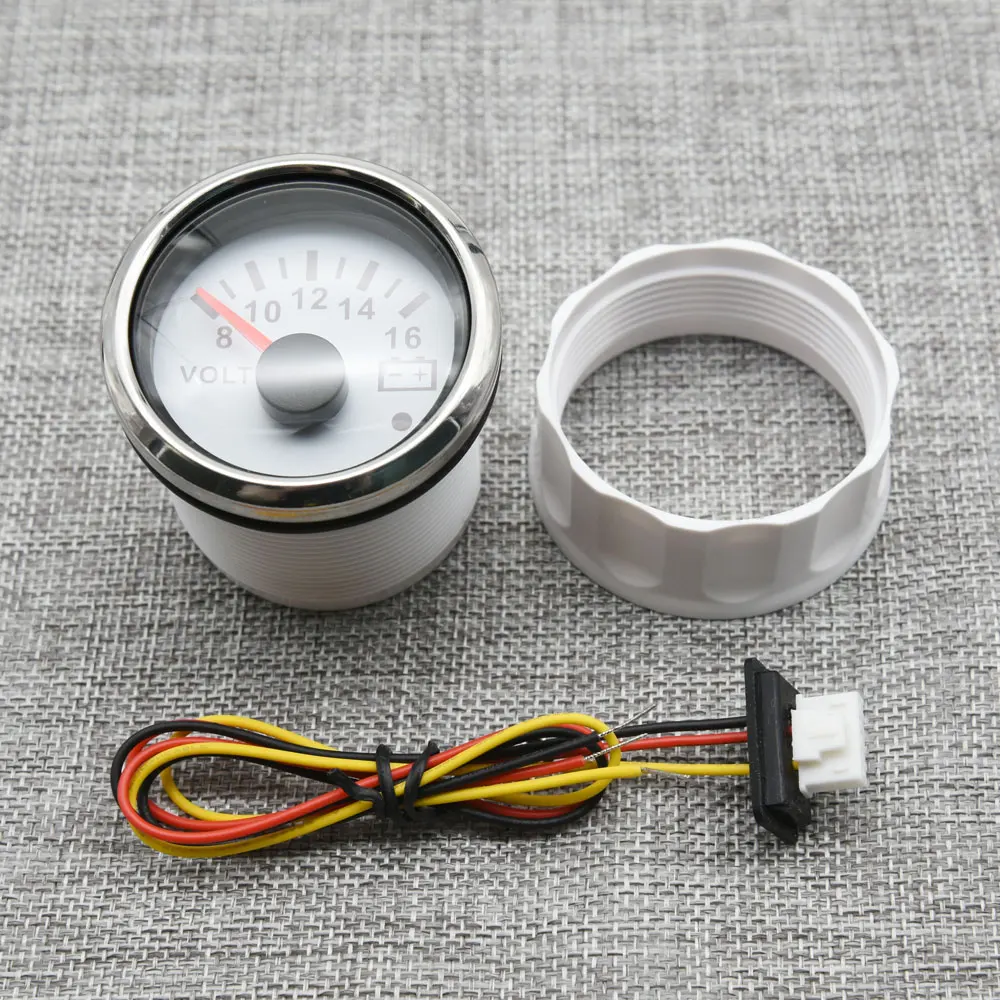 2 inch 52mm Boat Car Auto for Voltmeter Meter Pointer Voltage Volt Gauge 8-16V 18V-32V Waterproof Truck RV Battery Volt Meter
2 inch 52mm Boat Car Auto for Voltmeter Meter Pointer Voltage Volt Gauge 8-16V 18V-32V Waterproof Truck RV Battery Volt Meter