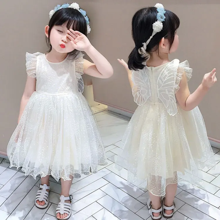 Summer New Girls Mesh Ball Gown Dresses Children Crew Neck Sleeveless Wing Princess Dress
Summer New Girls Mesh Ball Gown Dresses Children Crew Neck Sleeveless Wing Princess Dress