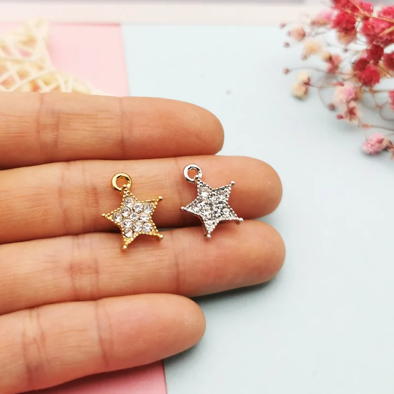 Diamond five pointed star DIY Korean jewelry accessories handmade materials fashionable alloy pendant Bow Pendant jewelry
Diamond five pointed star DIY Korean jewelry accessories handmade materials fashionable alloy pendant Bow Pendant jewelry
