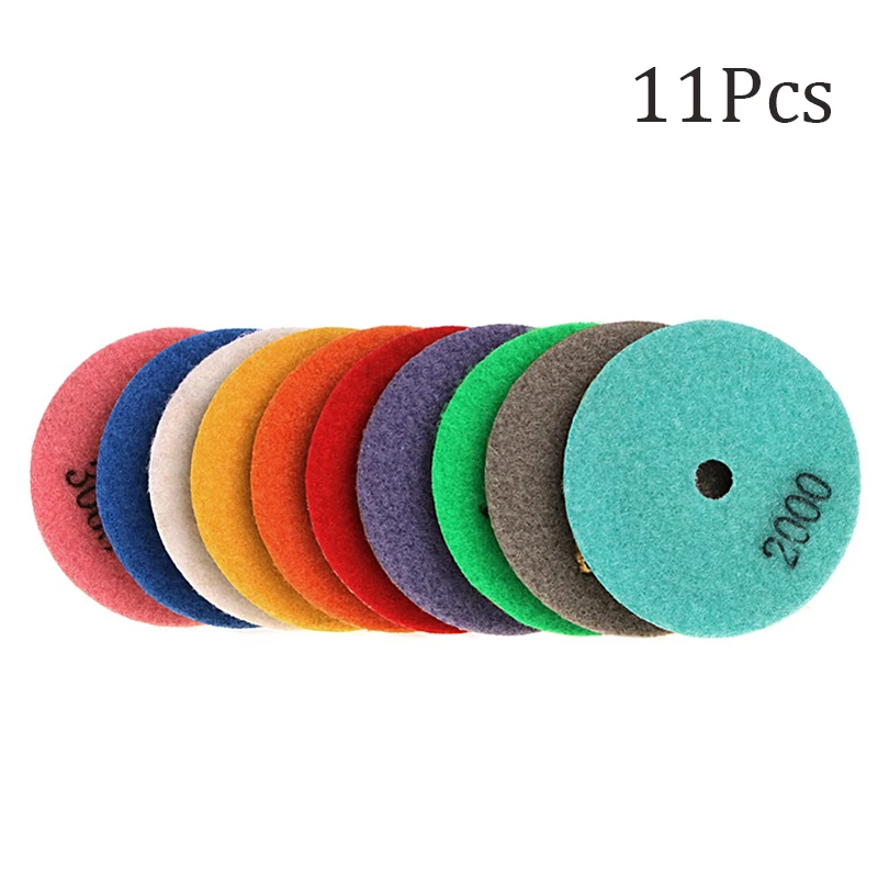 11pcs Diamond Polishing Pad Marble Concrete Stone Grinding Buffing Disc Tool Set
11pcs Diamond Polishing Pad Marble Concrete Stone Grinding Buffing Disc Tool Set