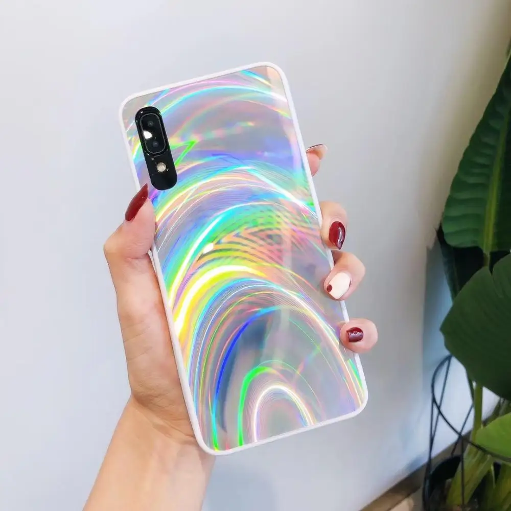 Радужный гальванический чехол для телефона Huawei P20 P30 Pro P40 Lite Honor 8A 8S 9x P Smart 2019 Y5 Y7 Y6 Y9