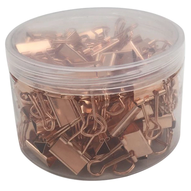 100Pcs 19Mm Rose Gold Clamp Paper Binder Clips Bookmark Clips Memo Clip Student School Office Supplies
100Pcs 19Mm Rose Gold Clamp Paper Binder Clips Bookmark Clips Memo Clip Student School Office Supplies