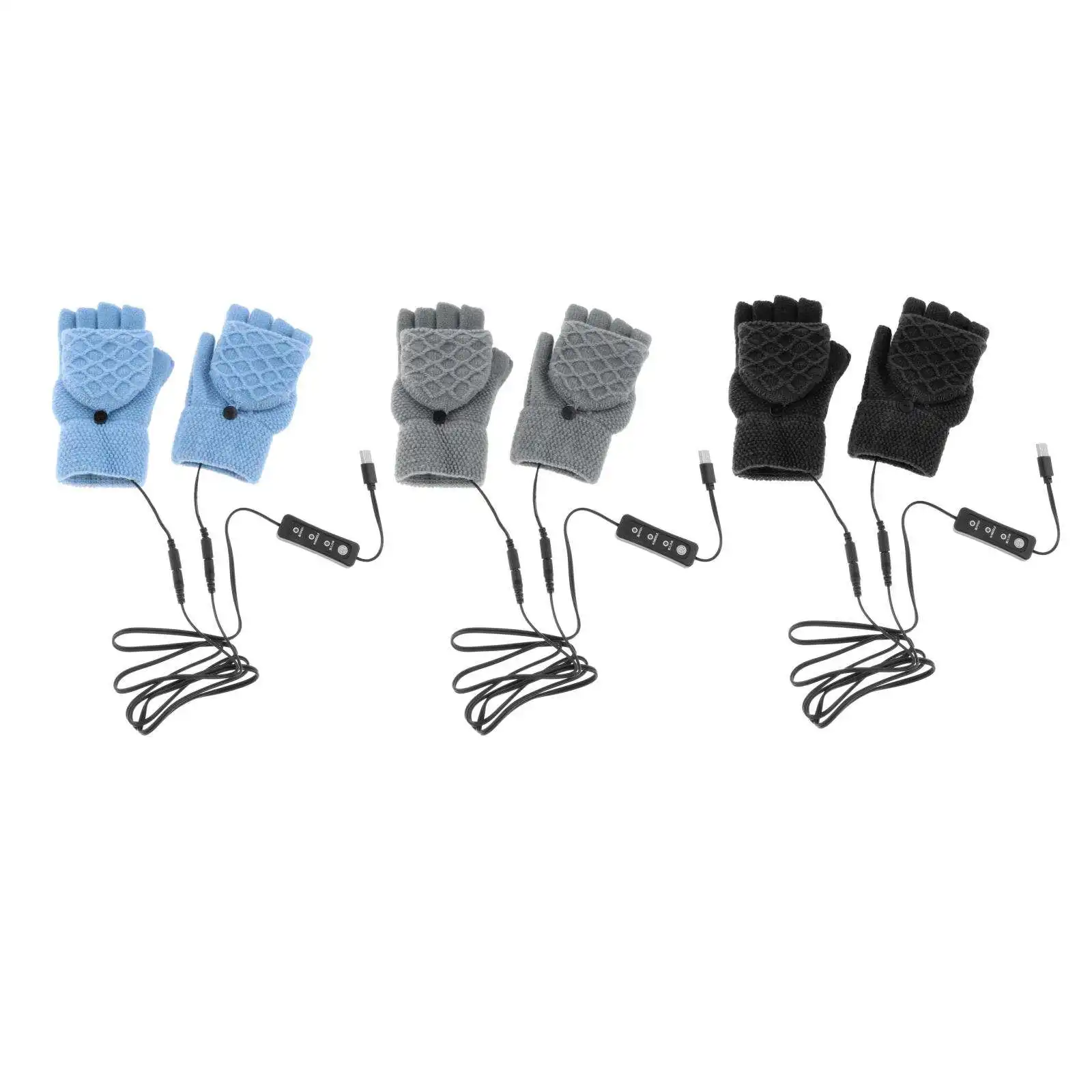 Mitten Winter Double-sided Heating Half Finger with Cover Thermal USB Heated Gloves for Laptop Computer
Mitten Winter Double-sided Heating Half Finger with Cover Thermal USB Heated Gloves for Laptop Computer