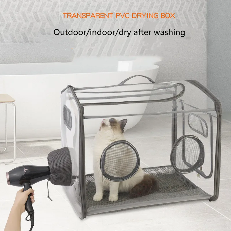360-degree Air Circulation Dog Pet Drying Box Cat Blowing Drying Bag Foldable Dog Bathing Drying Tent Transparent PVC Drying Box
360-degree Air Circulation Dog Pet Drying Box Cat Blowing Drying Bag Foldable Dog Bathing Drying Tent Transparent PVC Drying Box